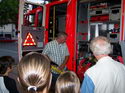 17.8.2006: Der Chor besucht die Feuerwehr