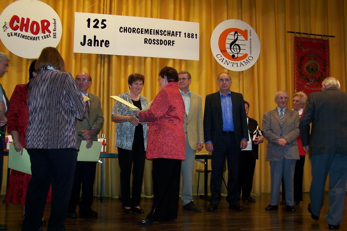 Sängerehrung des Kreises am 8.10.2006 in Roßdorf