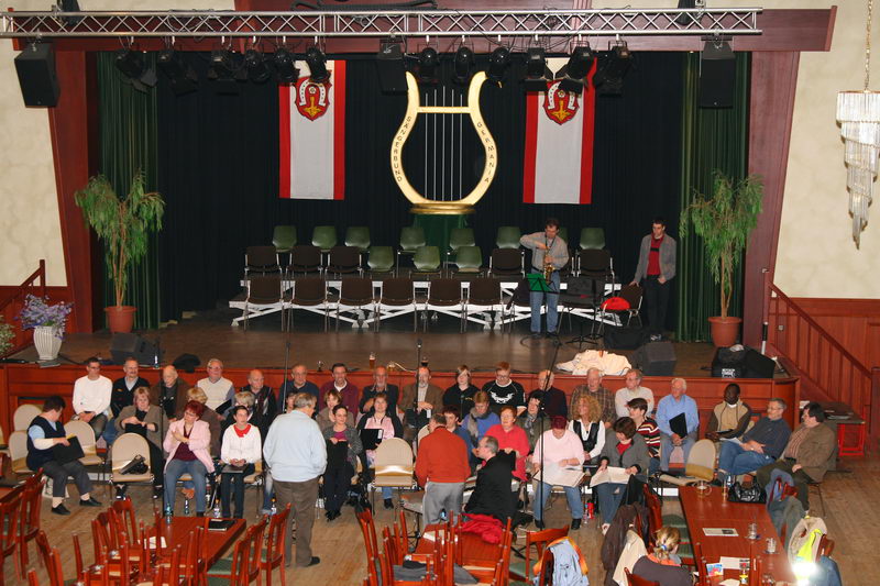 29.3.2007: Gemeinsame Probe für das Konzert am 31.3.