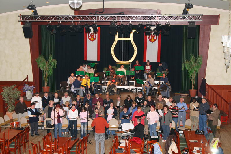 29.3.2007: Gemeinsame Probe für das Konzert am 31.3.