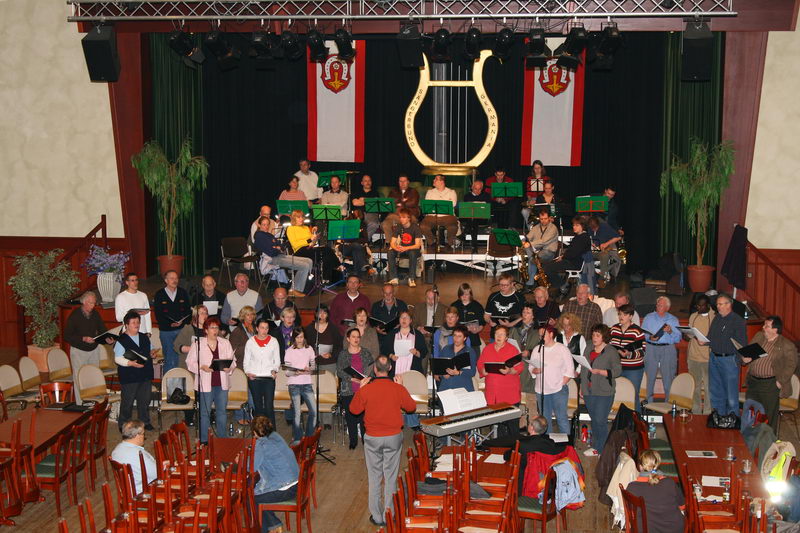 29.3.2007: Gemeinsame Probe für das Konzert am 31.3.