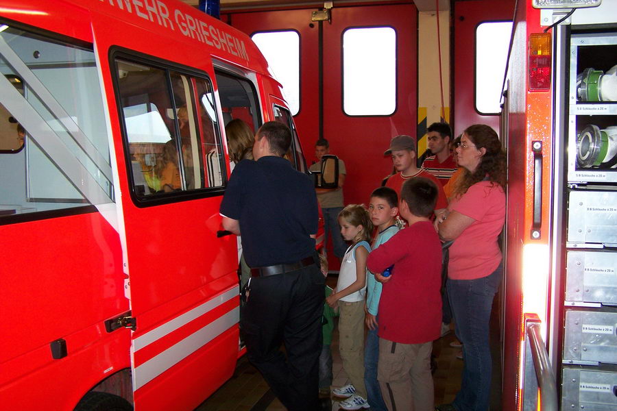 16.8.2007: Germania-Jugend bei der Freiwilligen Feuerwehr Griesheim