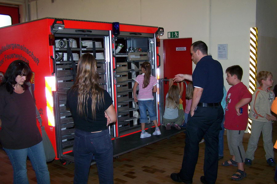 16.8.2007: Germania-Jugend bei der Freiwilligen Feuerwehr Griesheim