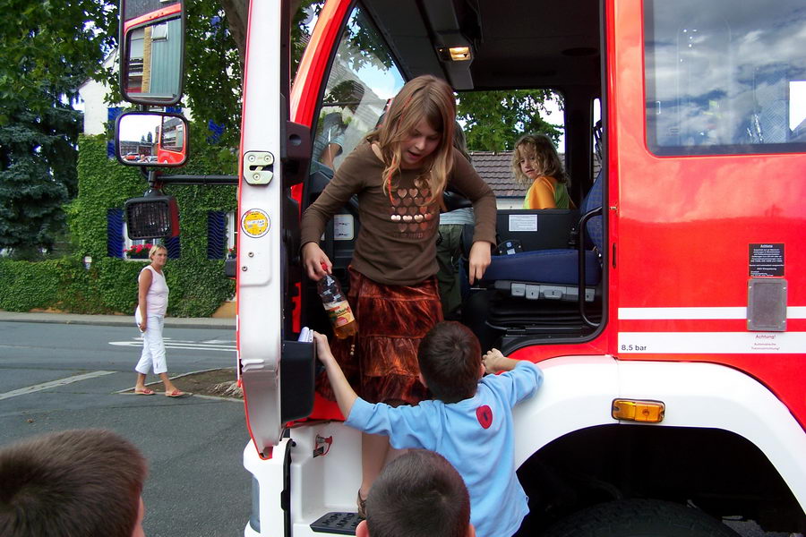 16.8.2007: Germania-Jugend bei der Freiwilligen Feuerwehr Griesheim