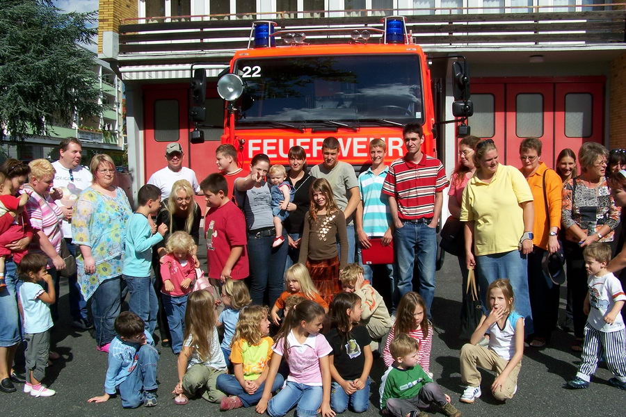 16.8.2007: Germania-Jugend bei der Freiwilligen Feuerwehr Griesheim