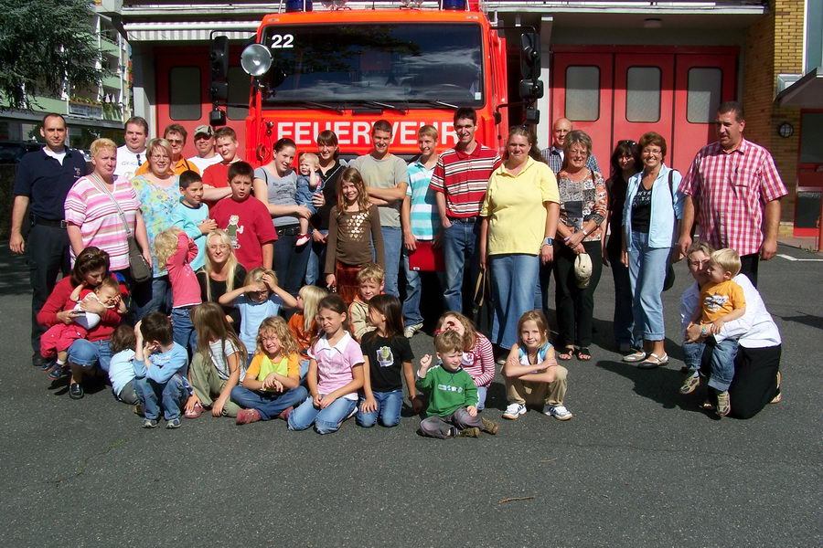 16.8.2007: Germania-Jugend bei der Freiwilligen Feuerwehr Griesheim