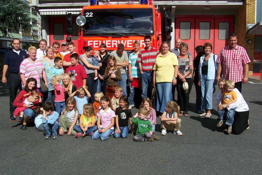 16.8.2007: Germania-Jugend bei der Freiwilligen Feuerwehr Griesheim