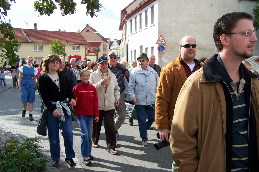 9.9.2007: Vereinsausflug zum Traubenlesefest in Schornsheim