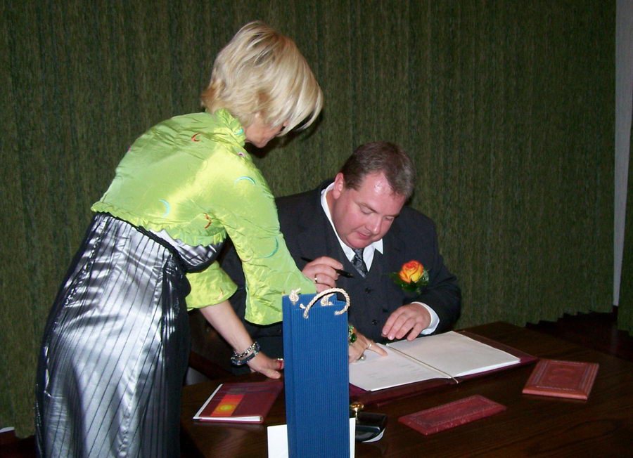 20.9.2007: Hochzeit von Christina und Stefan Fassoth